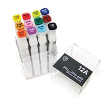 ANTW 알파 브러쉬마카 12색 A B 202330EA, A세트, 본상품선택