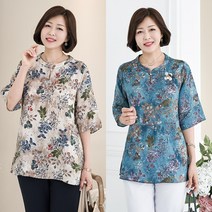 로즈맘 [엄마옷 로즈맘] 수묵인견블라우스