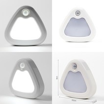 삼각 LED 센서등 백색 벽부센서등 실내벽등