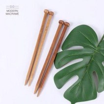 대바늘 준비물 대나무 마크라메 세트 막힘바늘 코바늘 18쌍, +36cm