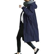 스타스타 롱 트렌치 단색 긴팔 후드 평상복 겉옷 재킷 큰 봄 가을 코트