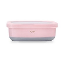 에지리 스텐씰 도시락 900ml, 핑크, 1개