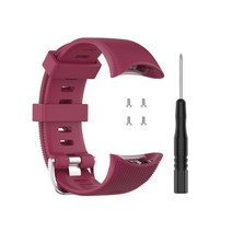 Garmin Swim 2 용 손목 밴드 Garmin Forerunner 45 45S 교체 용 실리콘 스트랩 조절 가능한 벨트 루프 시계 밴드 방수, Wine red