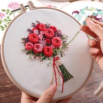 바느질용품 웨딩부케 자수놓기 자수소품 취미생활 패키지 DIY키트 diy인테리어, 본상품