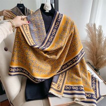 WB 럭셔리 브랜드 따뜻한 겨울 Pashmina 여성 스카프 두꺼운 인쇄 캐시미어 목도리 및 랩 숙녀 담요 Stoles Bufanda Foulard 2022