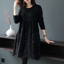 해외 롱원피스 미니원피스 키가 작은 엄마의 귀부인 양풍 라지 라지 라지 코디 레이스 양모 풀 슬립