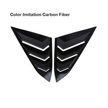 자동차 윈도우 셔터 엑세서리 필터 possbay 사이드 루버 스쿠프 커버 벤트 혼다 시빅 세단 2016-현재 리어 패널 장식 보닛 벤트, 육군 녹색, 육군 녹색