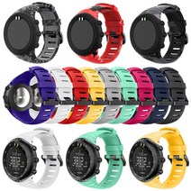 순토 코어 전용 밴드 시계줄 Suunto Core 실리콘 스트랩, 타입1 밀리터리_블랙
