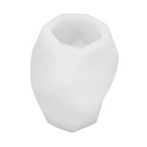 양초 제조용 3D 실리콘 양초 금형 아로마 양초 제조용 불규칙 수지 금형 수지 비누 제조용 DIY 주조 에폭시 금형, 89x86x140mm, 하얀색