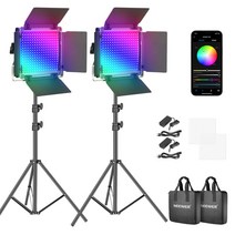 유투브 틱톡 사진 촬영 조명 앱 제어 기능이 있는 neewer 660 pro rgb led 비디오 조명 게임 스트리밍 유튜브 방송 사진용 50w
