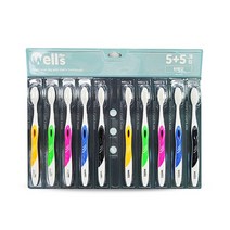 TORIMALL 웰스 칫솔 10개입 미세모/초극세사모 고무 혀클리너 택1, 초극세사모10개입