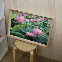 데코밍샵우드프레임액자_풍수부귀의연꽃(대형가로)_우드프레임액자, 이미지4