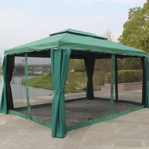 대형가제보 포장마차천막 조립식 캐노피 야외 그늘막 행사 텐트 파고라, 3X3M 그린