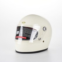 오더봇 티티앤코 베이비스타 풀페이스 소두핏 레트로 헬멧 클래식 바이크 레고 티티엔코, L, 화이트