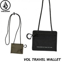 volcom j67522jd jp 패스케이스 싱글 스노우보드 패스 케이스(동전 지갑 및 카라비나) 로스트 스노우 마운틴 nbknew 블랙