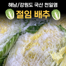 산지직송 잘절인 절임배추 해남 강원도 고랭지 국산 소금 천일염 직거래 3kg 10kg 20kg 양념장 양념세트, 4.강원도_절임배추10kg