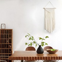 마크라메 마크라메보드보드마크라메벽걸이벽걸이장식화분받침 마크라메헹잉 마크라메화분화분 인테리어소품 마크라메화분걸이 커튼해먹 마크라메가방마크라메커튼 벽걸이 태퍼스트리 수제 벽 장식, [01] Beige