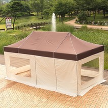 프리폼 프리미엄천막3x4.5 방수 대형 함마톤 알루미늄 접이식 캐노피천막, 1개, AL투명풀 3x4.5 청백청