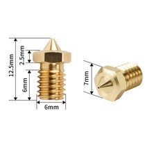 3D 프린터 용 0.2mm-1.2mm 하이 플로우 CHT 노즐 1.75mm 필라멘트 V6 클론 황동 구리 프린트 헤드 부품, 04 0.4mm_02 2PCS