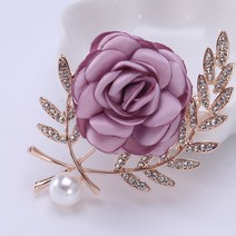 패브릭 플라워 핀브로치 패션브로치 옷핀브로치 패션 큐빅 보석 명품 악세사리 옷핀