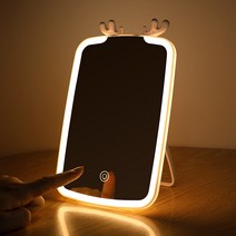 탁상 거울 화장대 스탠드 이케아 LED 원형 인테리어 엔틱용 조명 접이식 간접 책상 led 화 거울 앤틀 데스크탑 홈 화 거울 라이트 사무실 거울 소녀심 숙소, 23 ...