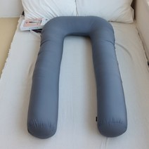 편안한 옆으로 안고 자는 U자 임산부 바디필로우 쿠션 베개, 타일블루_스타네이비