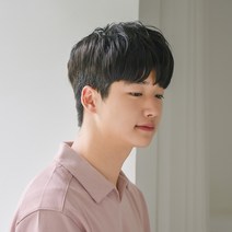 투블럭컷 정수리 남자부분가발 루즈스핀펌, 02. 내츄럴블랙, M