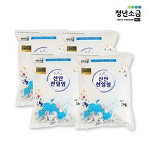 청년소금 3년묵은 신안 천일염 간수뺀 굵은소금 김장소금, 4. 천일염 20kg ( 5kg x 4팩 )