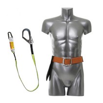 작업자 웨빙죔줄 수동식버클형 허리벨트 세트 장비 용 활용도 띠, ST 웨빙 주황