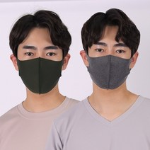 효성 에어로실버 ATB-UV 은나노 항균 비말차단 자외선차단 3D입체 기능성 패션 연예인 골프 마스크, 보카시그레이