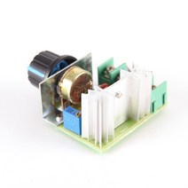 전압조절기고품질 50-220V 25A 가변 모터 속도 컨트롤러 전압 조정기 PWM 2000W AC, 한개옵션0