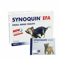 SYNOQUIN 사이노퀸 (SYNOQUIN EFA) 정품 강아지 관절 영양제 30개 알약