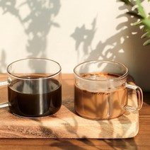 브이토리 내열유리 손잡이 티머그 에스프레소잔 150ml, 인크레마 내열유리잔 (150ml x 4p)