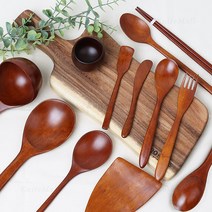 대추나무 천연옻칠 식사소품 /우드스푼/포크/젓가락, 23. 버터스푼(2P세트)