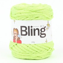 [슬로우플로우] 블링실 250g Bling [반짝임이 매력적인 굵은 튜브사], 17 형광그린