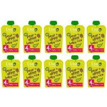 EllasKitchen 엘라스키친 배 사과 베이비 라이스 파우치 4개월이상 120g 10팩