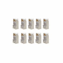 랜 선 poe 테스터기 시험기 네트워크 10Pcs Cat6 8 핀 RJ45 8P8C 차폐 연선 압착 모듈 형 플러그 커넥터 소, 한개옵션0