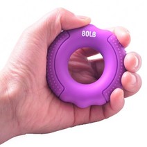 악력 측정기 경찰 소방 악력기 손 전문가용 팔씨름 home exercise 실리콘 확장기 finger gripper dynamometer hand grip ring finger, 보라색-80lb