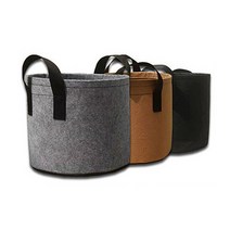 달자샵 1+1 우리집 작은 텃밭 실내 부직포 대형 화분 다용도 대파 키우기 2갤런화분, 1Pcs+1Pcs, 브라운