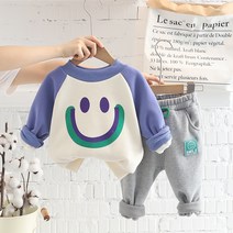 베베초롱 남아 기모 세트 2022 겨울 라운드 맨투맨 아동가두운