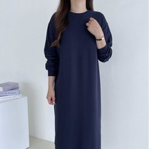 바이엘르 봄 빅사이즈 맨투맨 롱 원피스