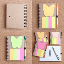 마트498 나비 볼펜수첩(메모지) 12X5 취재수첩 필기노트 포켓수첩 작은수첩 노트패드 기자수첩
