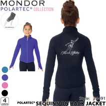 MONDOR 재킷 24491 - 여성 피겨 스케이팅, 10-12(140cm), 52-BK