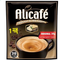 알리카페 오리지널 1팩 (20티백 x 30g) / 원조성분 그대로 / 말레이시아 총판에서 직발송, 1개, 20개입, 30g