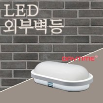 데이타임 LED 외부벽등(타원형) 15W 20W IP65(생활방수) 욕실등, LED외부벽등20W(주광색)