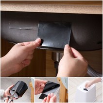 누수 물샘 방지 테이프 방수 파이프 배관 강력 수리, 투명