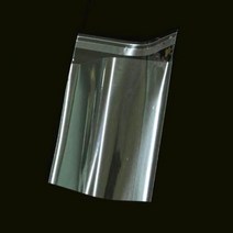[바보사랑] 투명 비닐 접착 OPP봉투 폴리백 4X20cm+4cm 400매, 색상:투명