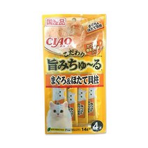 냥이용 올리고당 가리비 참치 츄르4P 2개 애묘간식, 기본