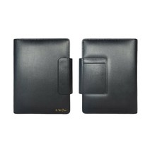 이니셜스 기본형 다이어리 / 이름 로고 각인 25절(A5) 32절(B6) 40절 6공 시스템 2023 업무용 플래너, 노블 와이드 기본형_블랙