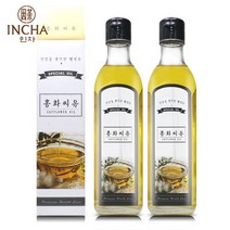 인차 홍화씨유 홍화씨오일 600ml (300ml x 2병), 단품없음
